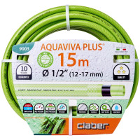 Шланг для поливу Claber Aquaviva Plus 9003, 15 м 1/2" зелёный