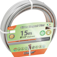 Шланг для поливу Claber Silver Elegant Plus 9123, 15 м 1/2" серый
