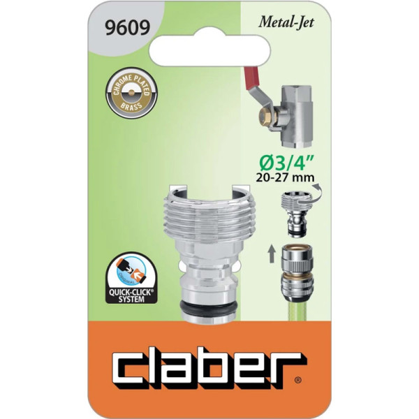 Адаптер для крана 3/4"Н Claber Metal-Jet 9609