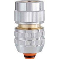 Коннектор для шлангов 1/2"-5/8" Claber Metal-Jet 9611 с аквастопом