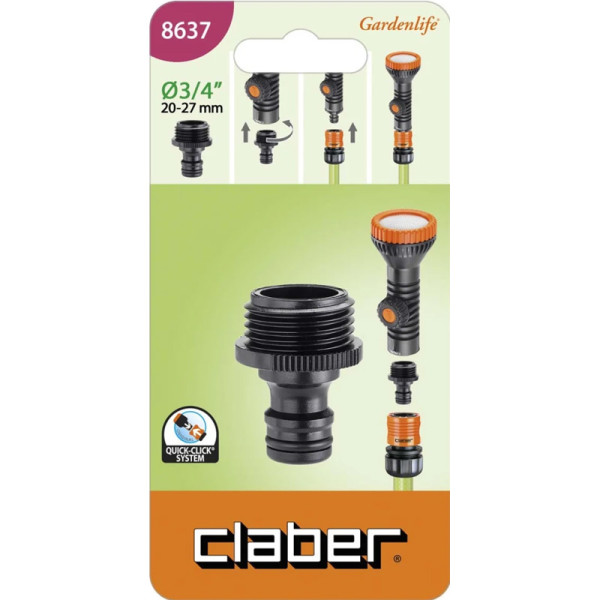 Адаптер для крана 3/4"Н Claber 8637