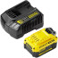 Зарядное устройство и 1 аккумулятор Stanley Fatmax SFMCB14M1