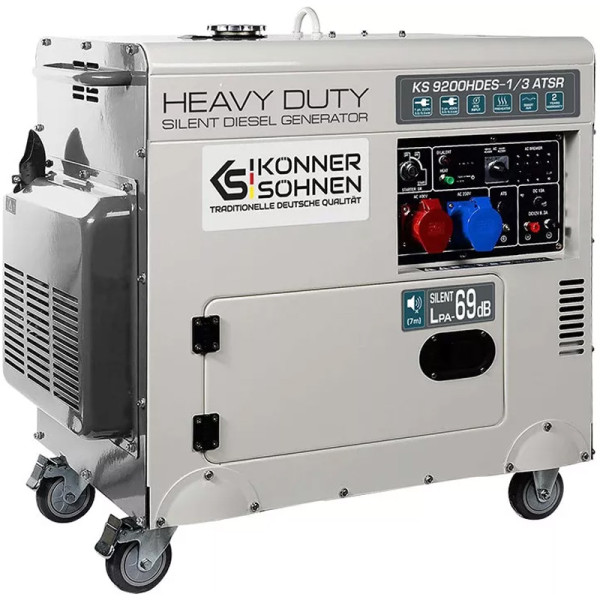 Дизельний генератор Konner&Sohnen KS 9200HDES-1/3 ATSR (EURO V)