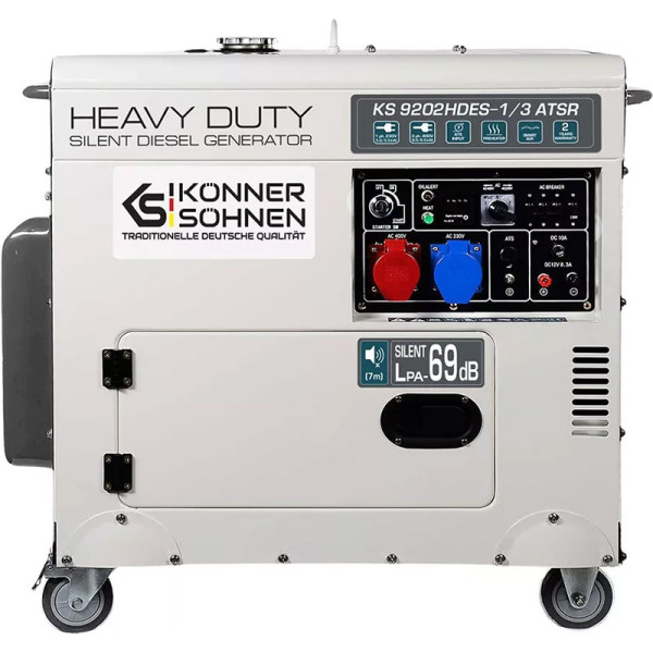 Дизельний генератор Konner&Sohnen KS 9202HDES-1/3 ATSR (EURO II)