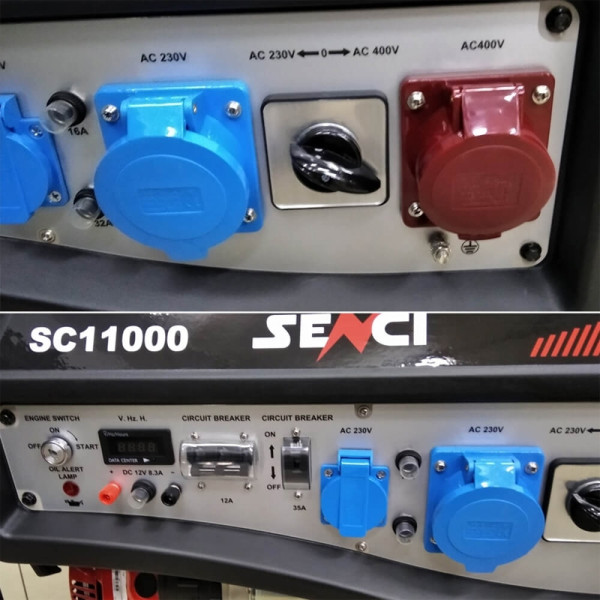 Бензиновий генератор Senci SC11000