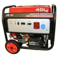 Бензиновый генератор Senci SC11000-V – 3 фазы + ATS на колесах с увеличенным баком