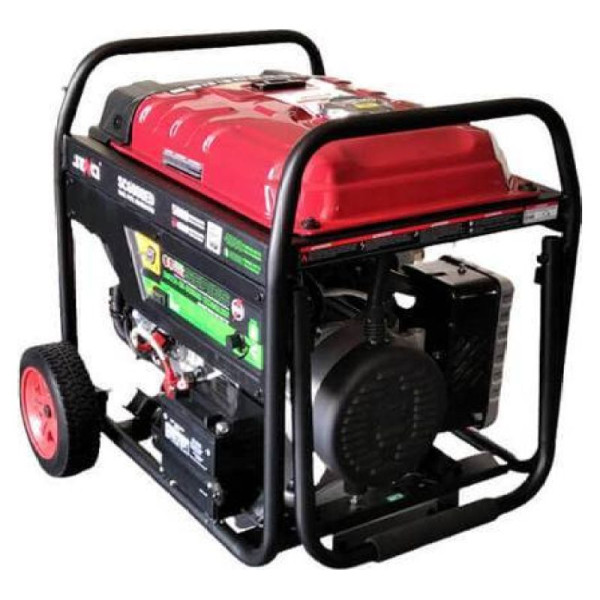 Двопаливний генератор Senci SC6000ED (газ, бензин) на колесах