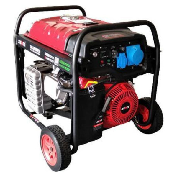 Двопаливний генератор Senci SC6000ED (газ, бензин) на колесах