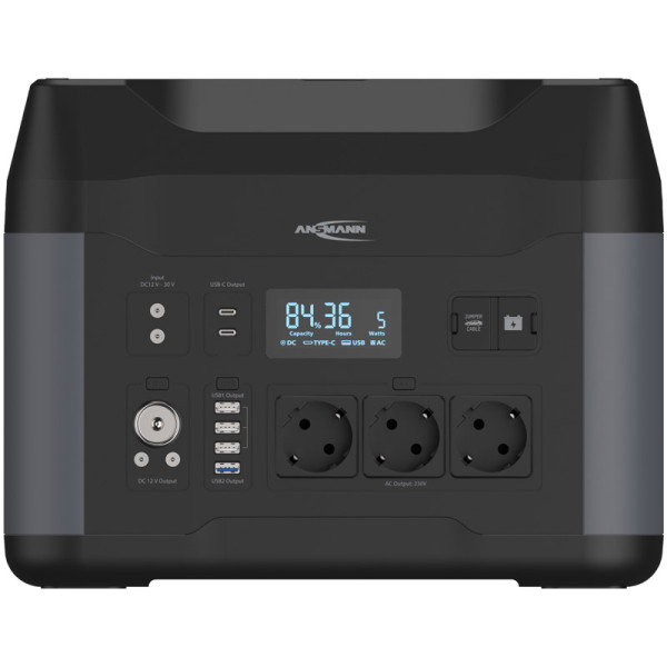 Портативна зарядна електростанція Ansmann PS2200AC. 2200Вт - 1408Вт/год резерву