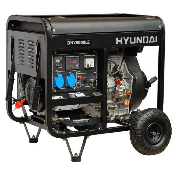 Дизельний генератор Hyundai DHY 8000LE