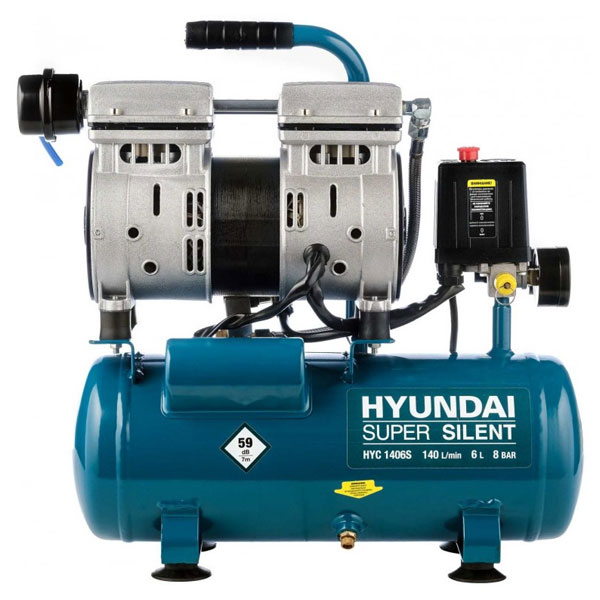 Безмасляний повітряний компресор Hyindai HYC 1406S