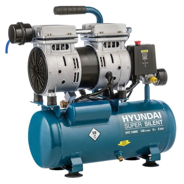 Безмасляний повітряний компресор Hyindai HYC 1406S