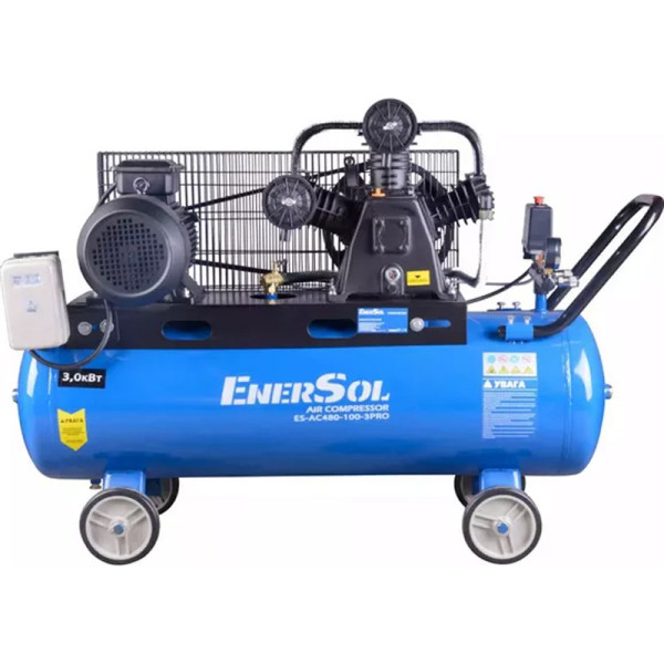 Компресор повітряний поршневий EnerSol ES-AC480-100-3PRO