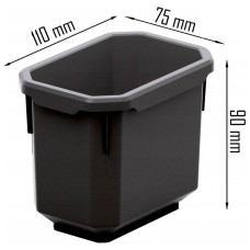 Лоток Kistenberg Titan Box. 11x7,5x9 см, чорний