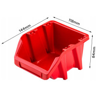 Лоток Kistenberg Binner Short. 14,4x11,8x8,4см, червоний
