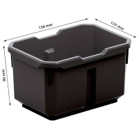 Лоток Kistenberg Titan Box. 15,6x11x9 см, черный