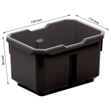 Лоток Kistenberg Titan Box. 15,6x11x9 см, чорний