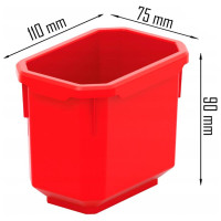 Лоток Kistenberg Titan Box. 11x7,5x9 см, красный