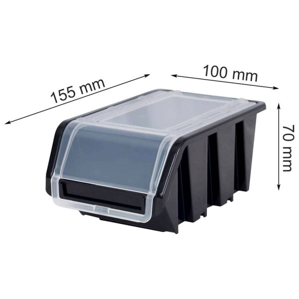 Лоток Kistenberg Truck Plus з кришкою. 15,5x10x7см, чорний