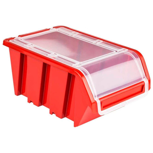 Лоток Kistenberg Truck Plus з кришкою. 23x16x12см, червоний