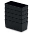 Набір Kistenberg Unite Box. 5,5x11x5,5 см - 5 шт чорних лотків