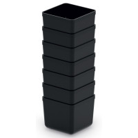 Набір Kistenberg Unite Box. 5,5x5,5x5,5 см - 7 шт чорних лотків