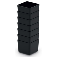 Набір Kistenberg Unite Box. 5,5x5,5x5,5 см - 7 шт чорних лотків