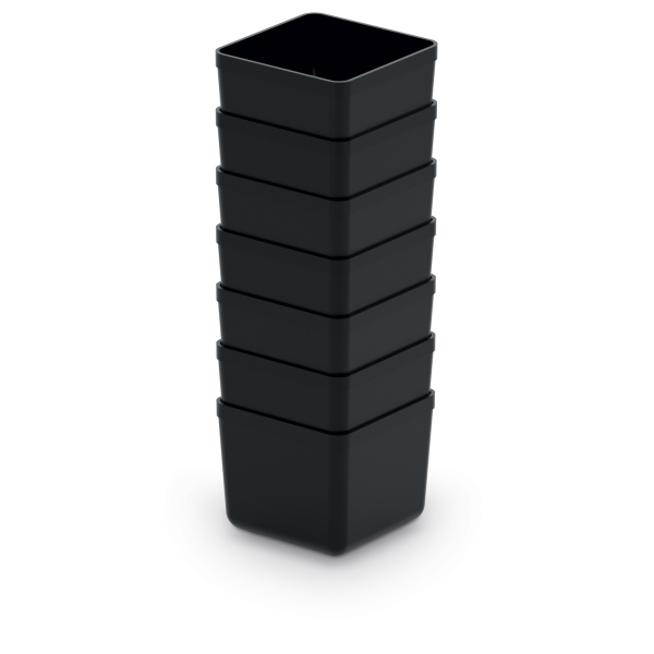 Набір Kistenberg Unite Box. 5,5x5,5x5,5 см - 7 шт чорних лотків