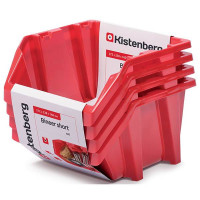 Набір Kistenberg Binner Short. 27,2x23,8x16см, 4шт червоних лотків