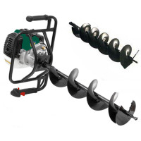 Мотобур Iron Angel MD 3353 Profi, з бурами в комплекті